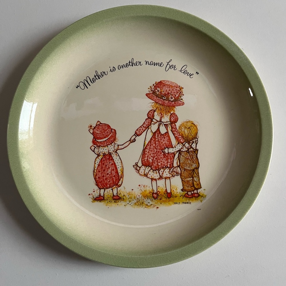 Vintage Holly Hobbie Collector's Edition Plate Mother is Another Name for Love